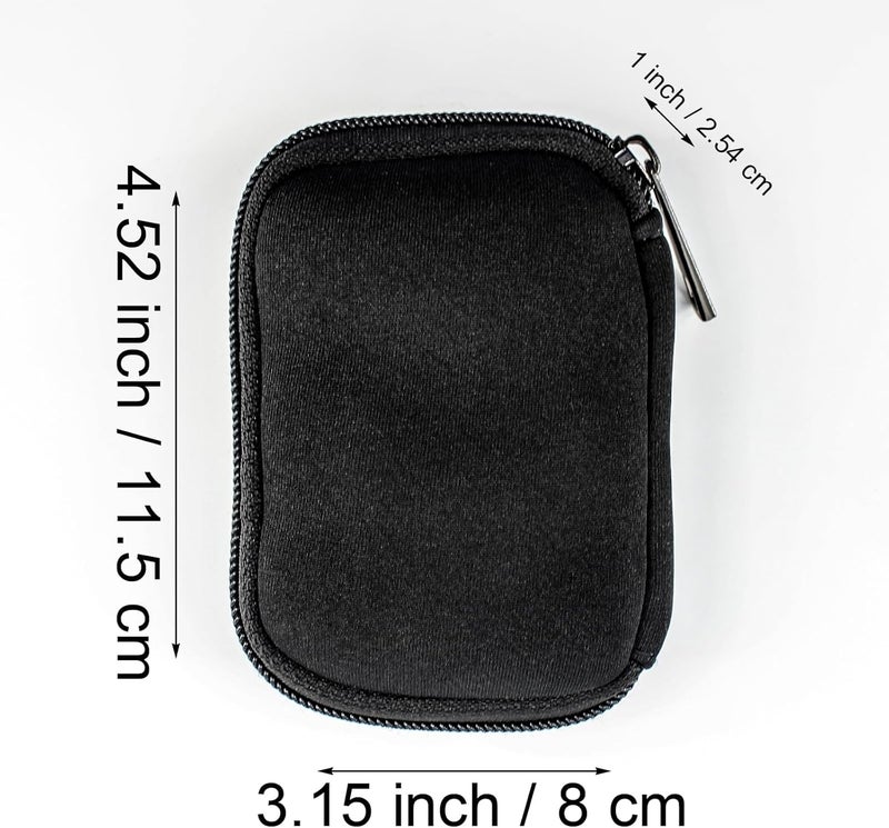 WesData Flash Drive Case - USB Holder, Storage Bag for Thumb Drives, Lightweight, Protects & Stores Small Items, 6 Slots, Black - Image 3